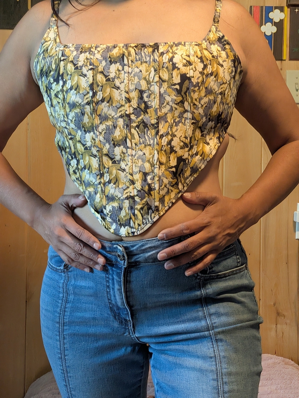 Lioness Tanis Corset 90s Brocade Top